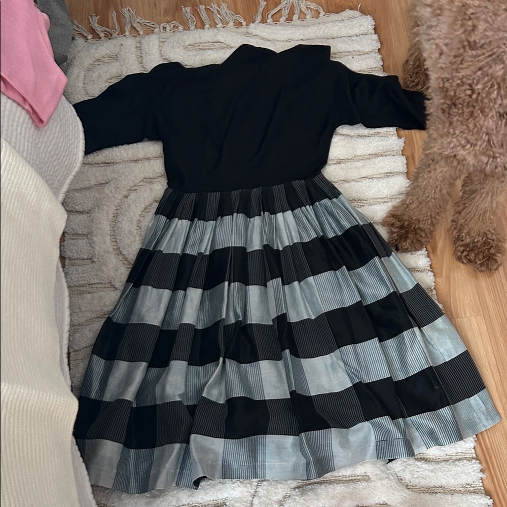 Stylish Black and Gray Kids Dress